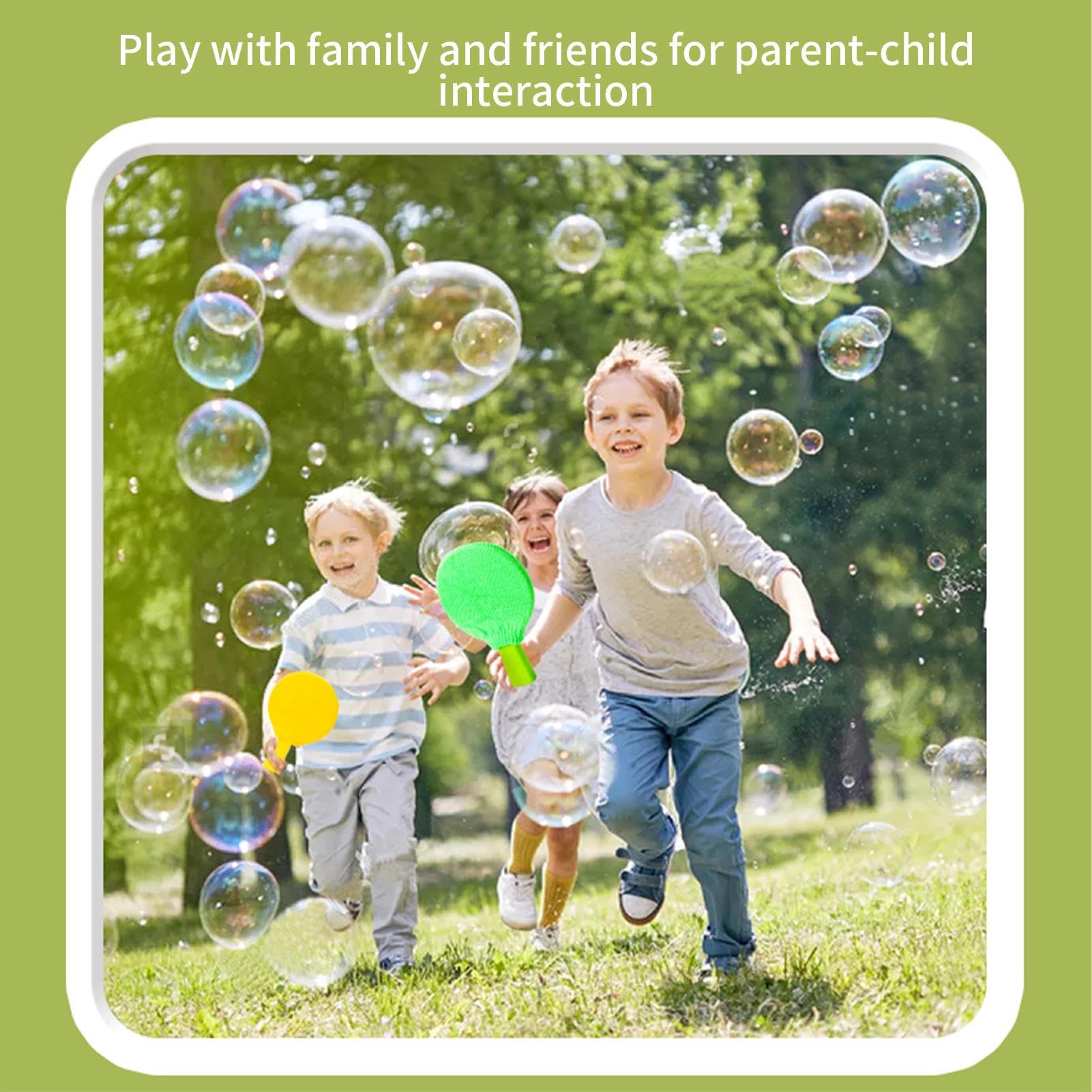 de Burbujas Que rebota | Interactivo impoppable para la coordinación -Mano - Productos de soplado de Burbujas para Parques, guarderías, guarderías, hogares y Parques