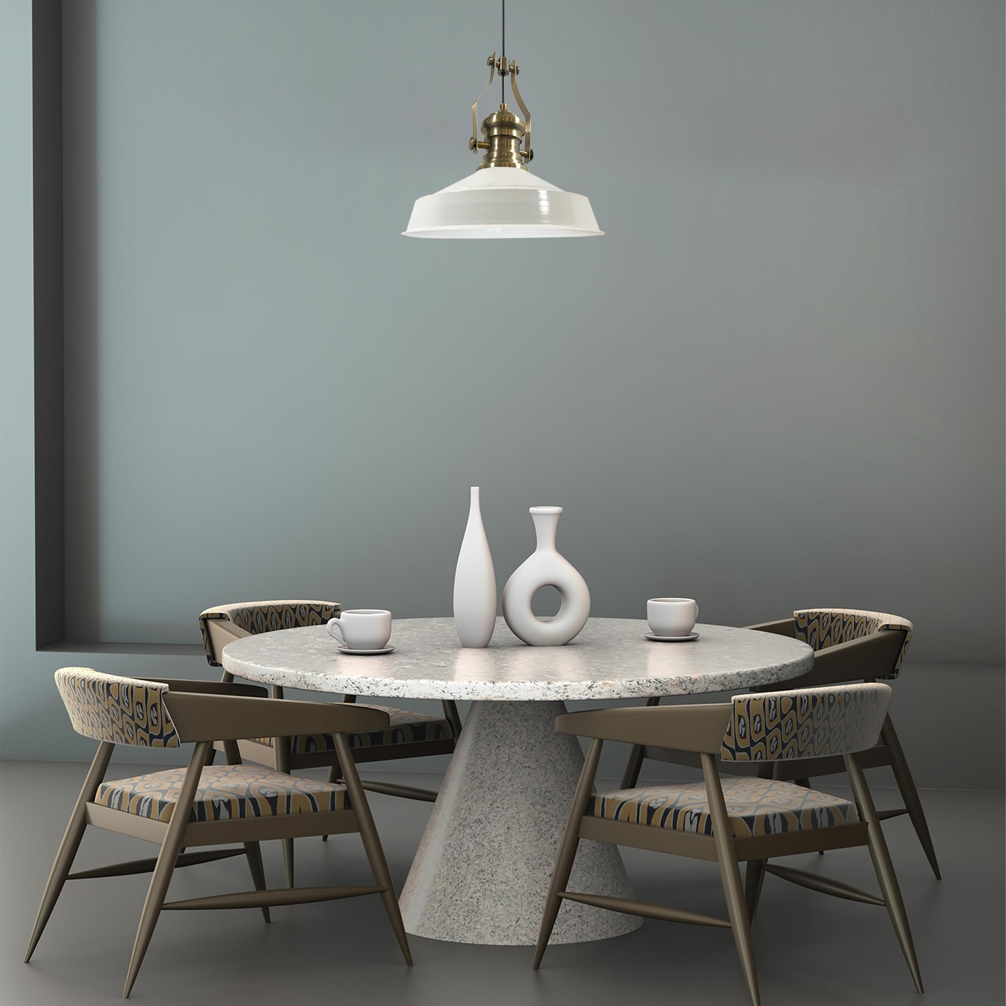 Bamyum Asletl - Lampadario a sospensione industriale retro in metallo, 41 cm, illuminazione da soffitto per soggiorno, camera da letto, cucina