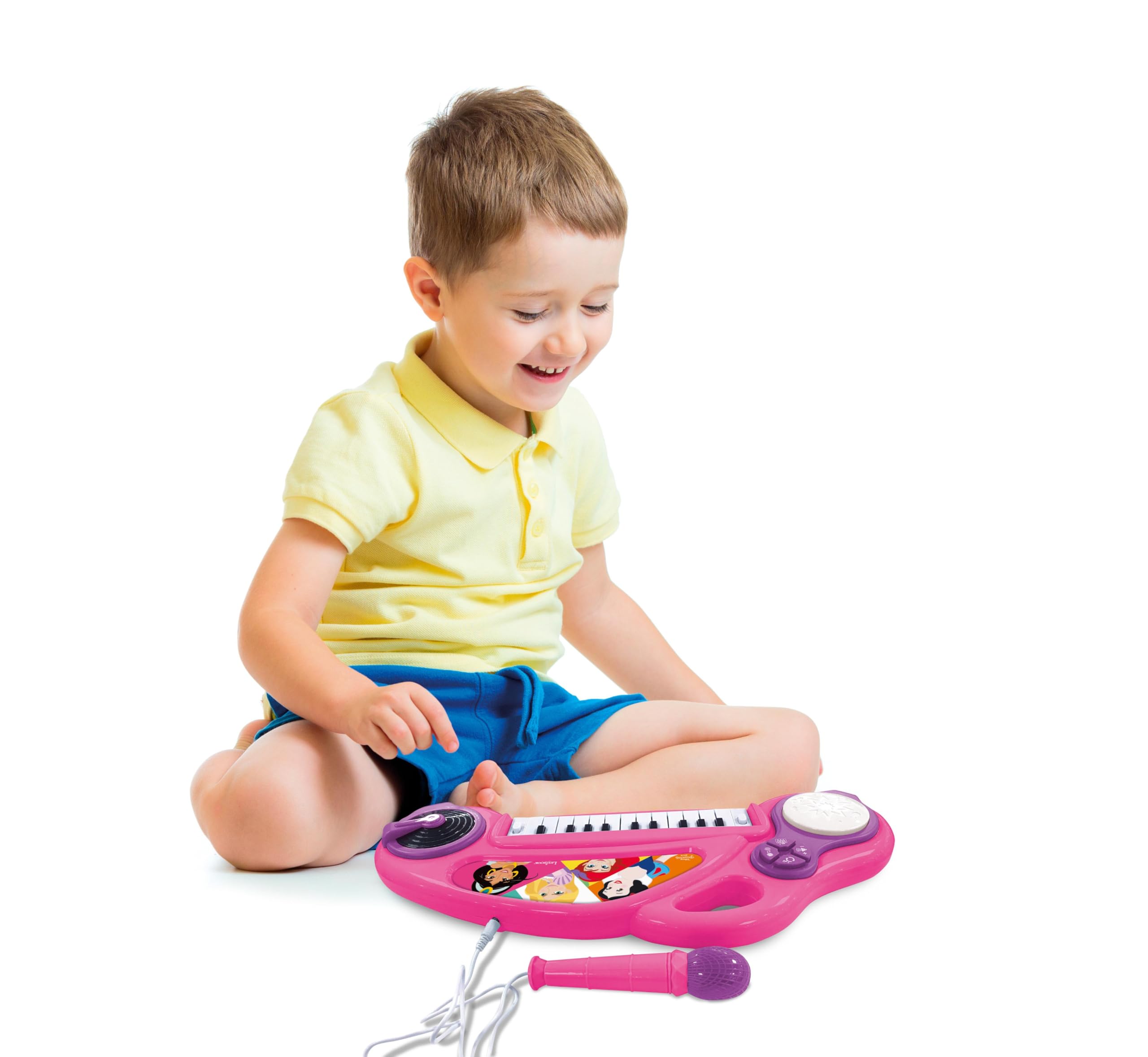 LEXIBOOK Disney Princess, Electronic piano for children with light effects microphone, drums, built-in speaker, demo tunes - Image 4