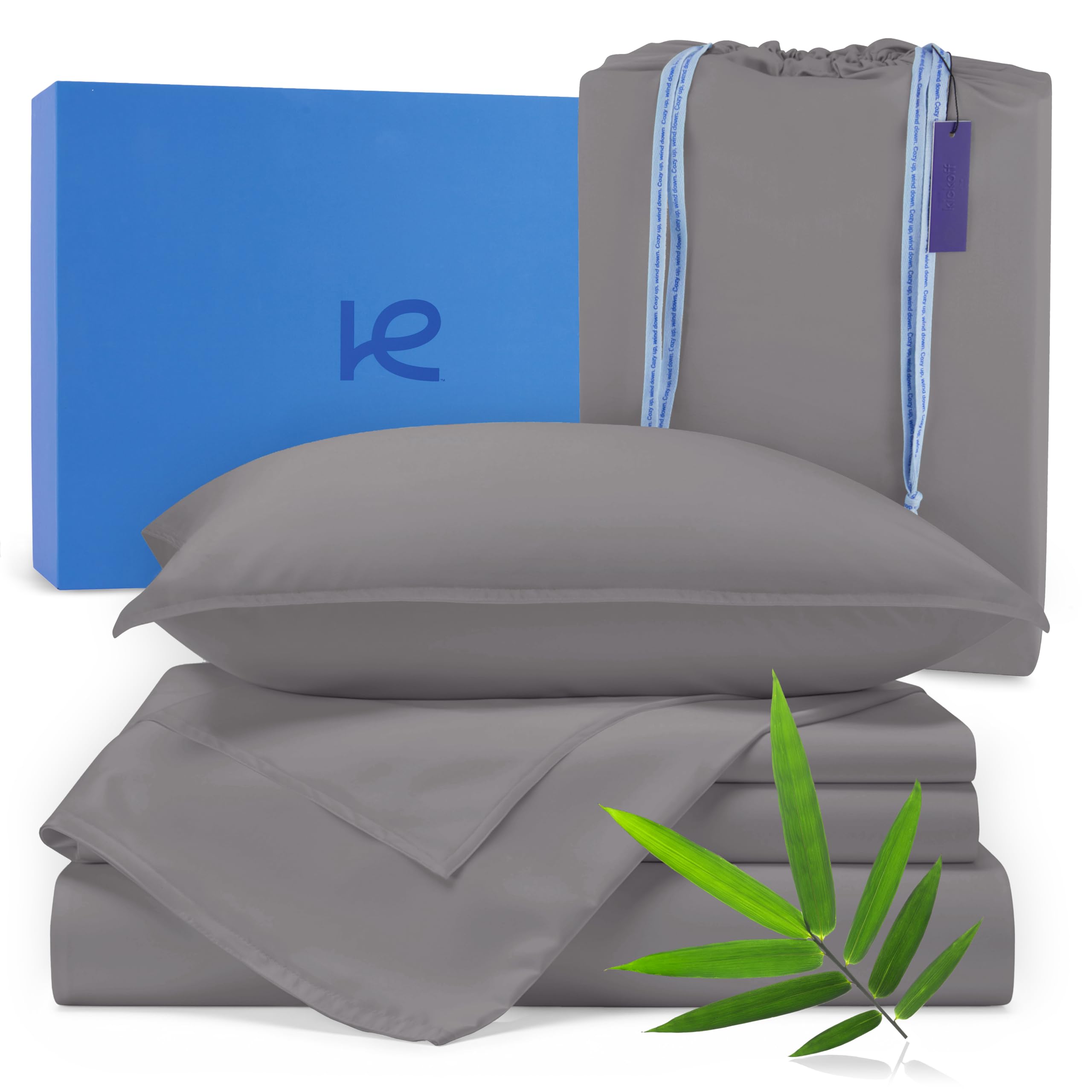 Kickoff Home Viscose Bamboo Sheets Queen