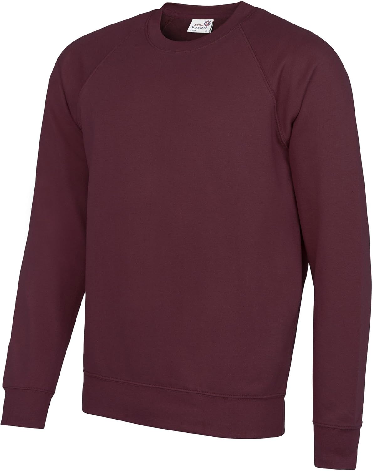 Awdis Academy Childrens/Kids Crew Neck Raglan School Sweatshirt (L) (Burgundy)