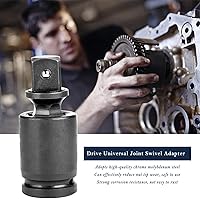 Vista 9 de Zócalo de impacto profundo de 1 pulgada Adaptador giratorio Wobble Universal Joint Impact Socket - Métrico, 1 unidad