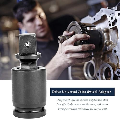 Miniatura 9 de Zócalo de impacto profundo Adaptador giratorio de 14 '' Wobble Universal Joint Impact Socket - Métrico, 1 unidad