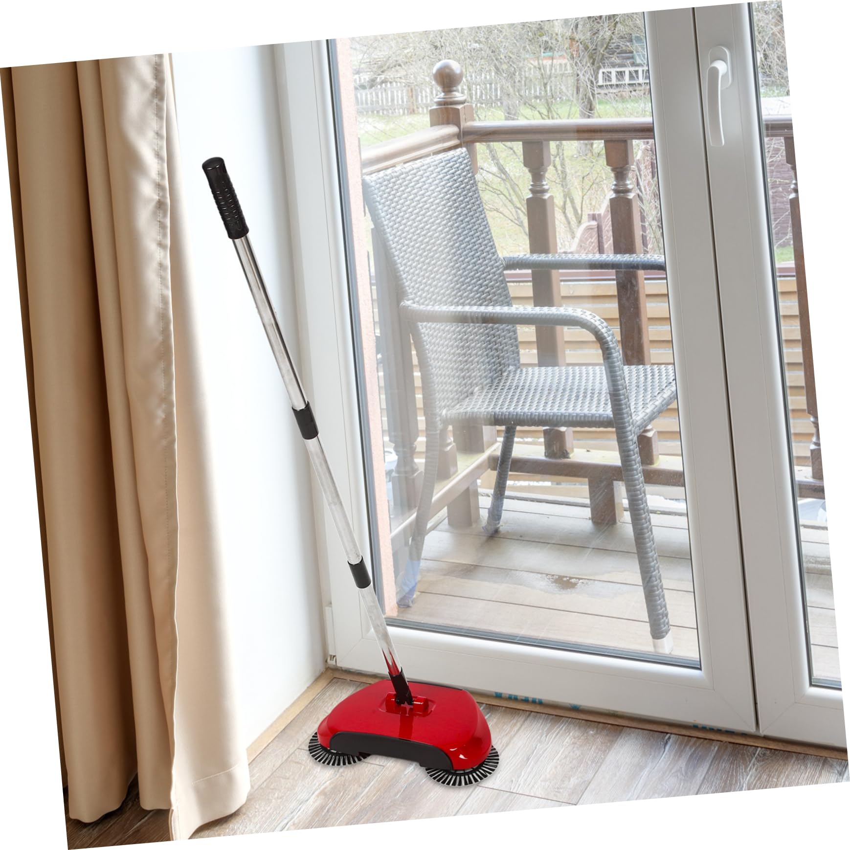 GALPADA Bodenkehrmaschine 3-in-1 aus Abs und Edelstahl mit Schmutzaufnahme