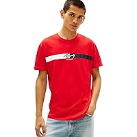 Tommy Jeans Tjm Reg Signature Stripe T Ext Dm0dm22539 Maglietta S/S