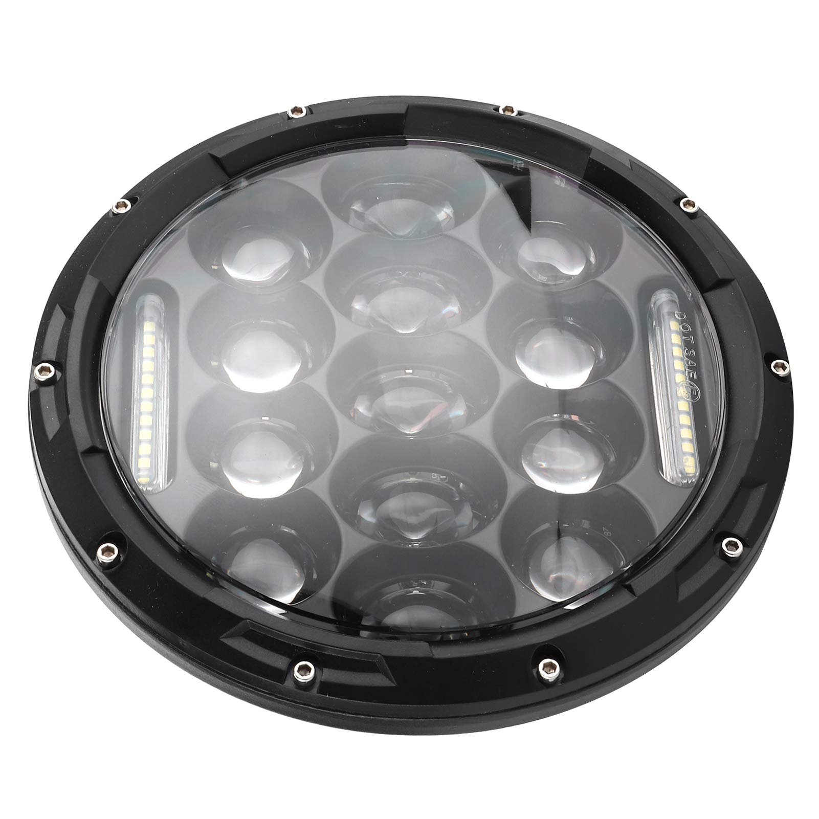 Yctze Reflektor 7in 75 W LED 6500K High Birhgtness Reflektor wydajny odpowiedni dla przedni reflektor motocyklowy led lampa czołowa wymiana nadaje się do do reflektorów motocyklowych