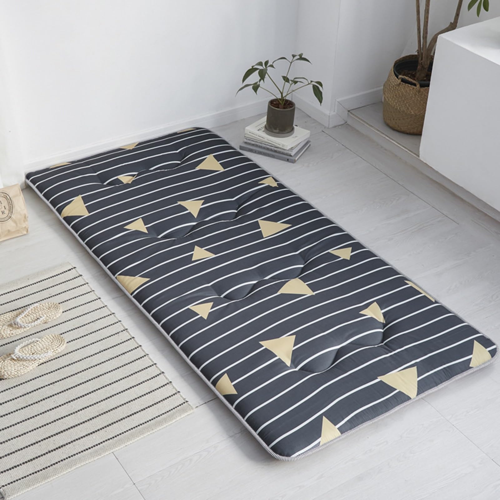 Tappetino da meditazione pieghevole, tappetino futon giapponese, per studenti, dormitorio, 180 x 200 cm