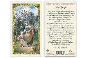 Prayer to Saint St. Joseph Laminated Prayer Cards