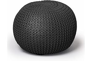 Urban Lifestyle Round Pouf Ottoman: Versatile Home Decor