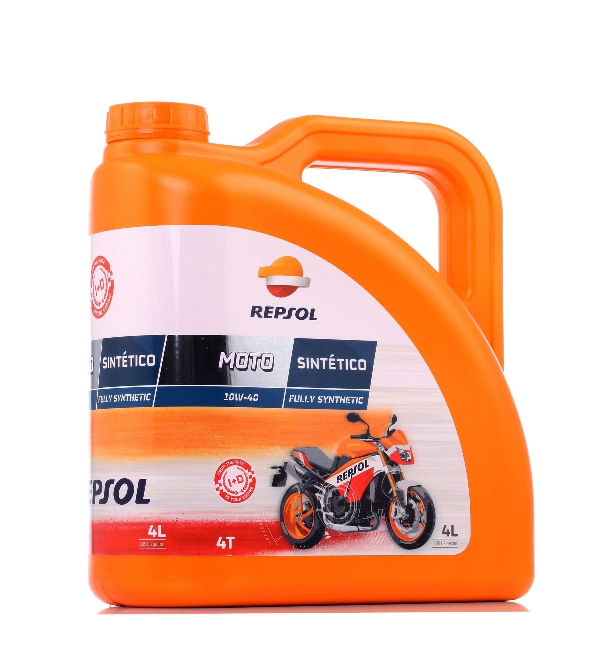 REPSOL Moto Sintetico 4T 10W-40 Aceite De Motor Para Moto, 1l