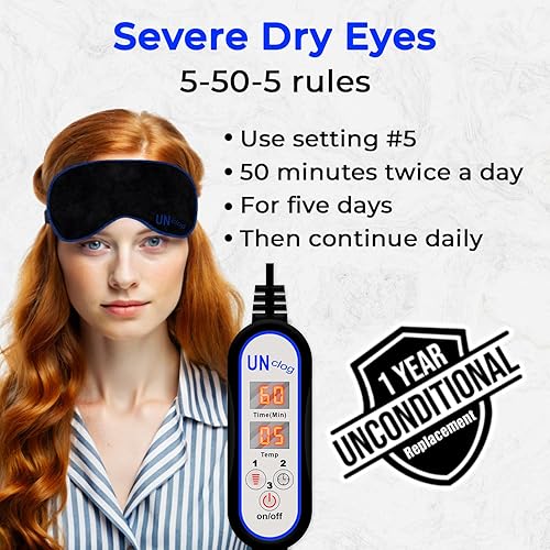 Miniatura 6 de Controlador de pantalla digital para máscara de ojos calentada ajustes de calor y tiempo ajustables para almohadilla térmica de ojos, compresa