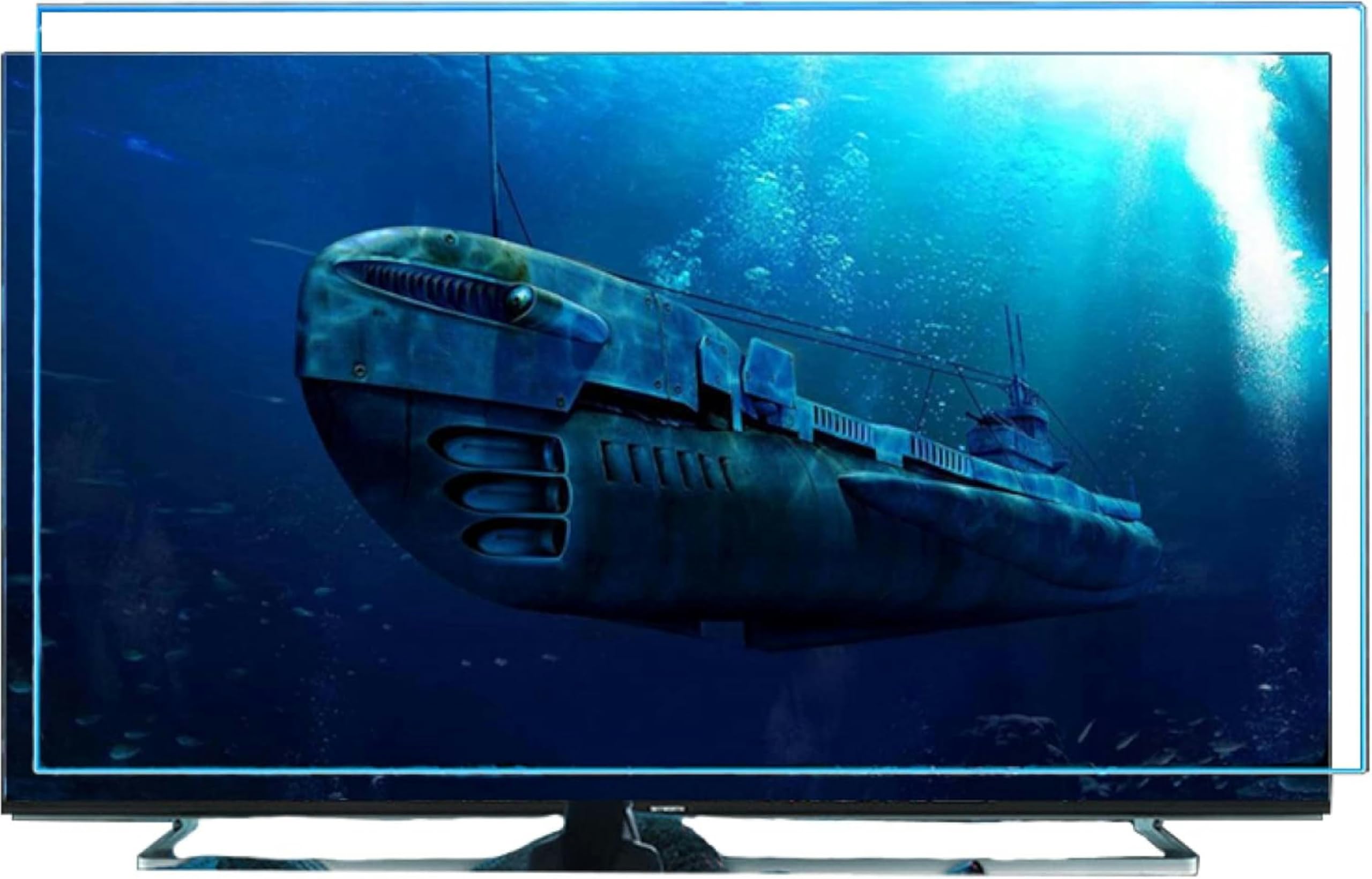 Film Protecteur D'Écran Tv À Coller, Anti-Lumière Bleue, Mat Et Anti-Reflets, Pour Écrans De 32 À 75 Pouces. Protection Anti-Rayures, Installation Facile. Disponible En Plusieurs Tailles : 65 Pouces