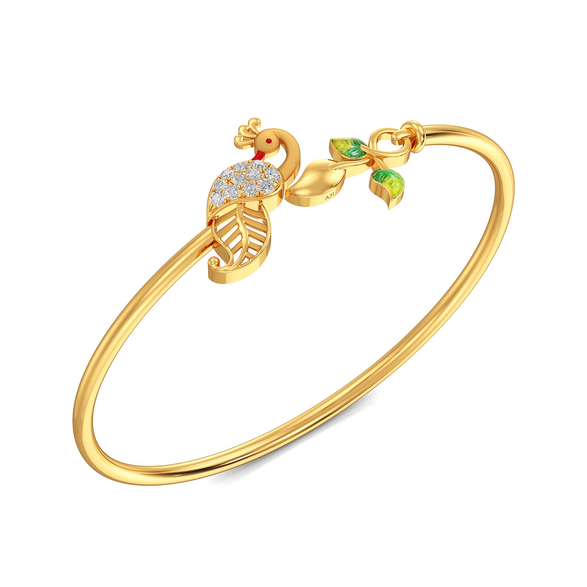 Impress Collection 22k Yellow Gold Charm Bracelet for Women-image-24