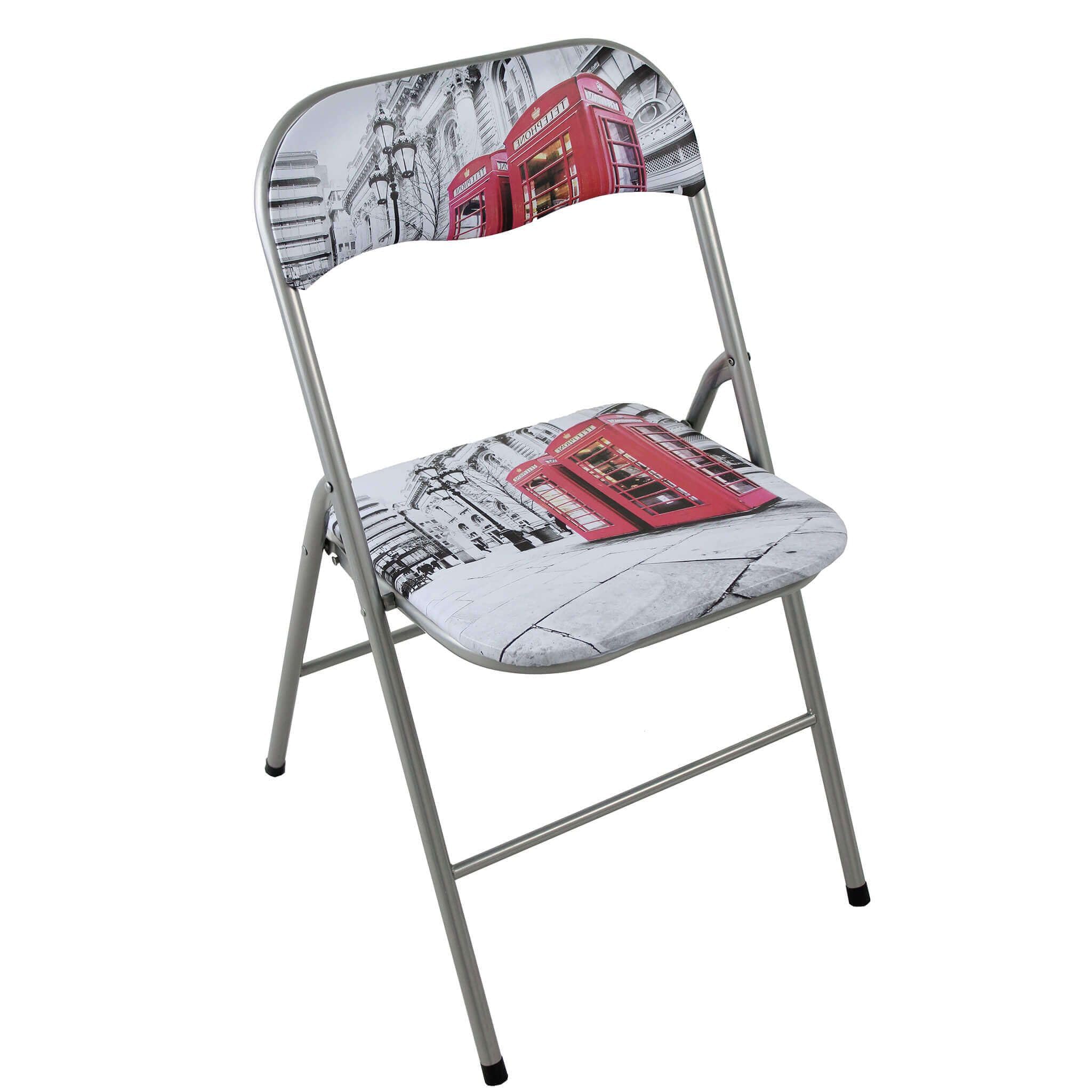 MilaniHome.it - Set di 4 Sedie Slim Pieghevoli Londra di Design con Comoda Imbottitura nella Seduta per Ospiti, Ufficio, Casadi coloreLondra