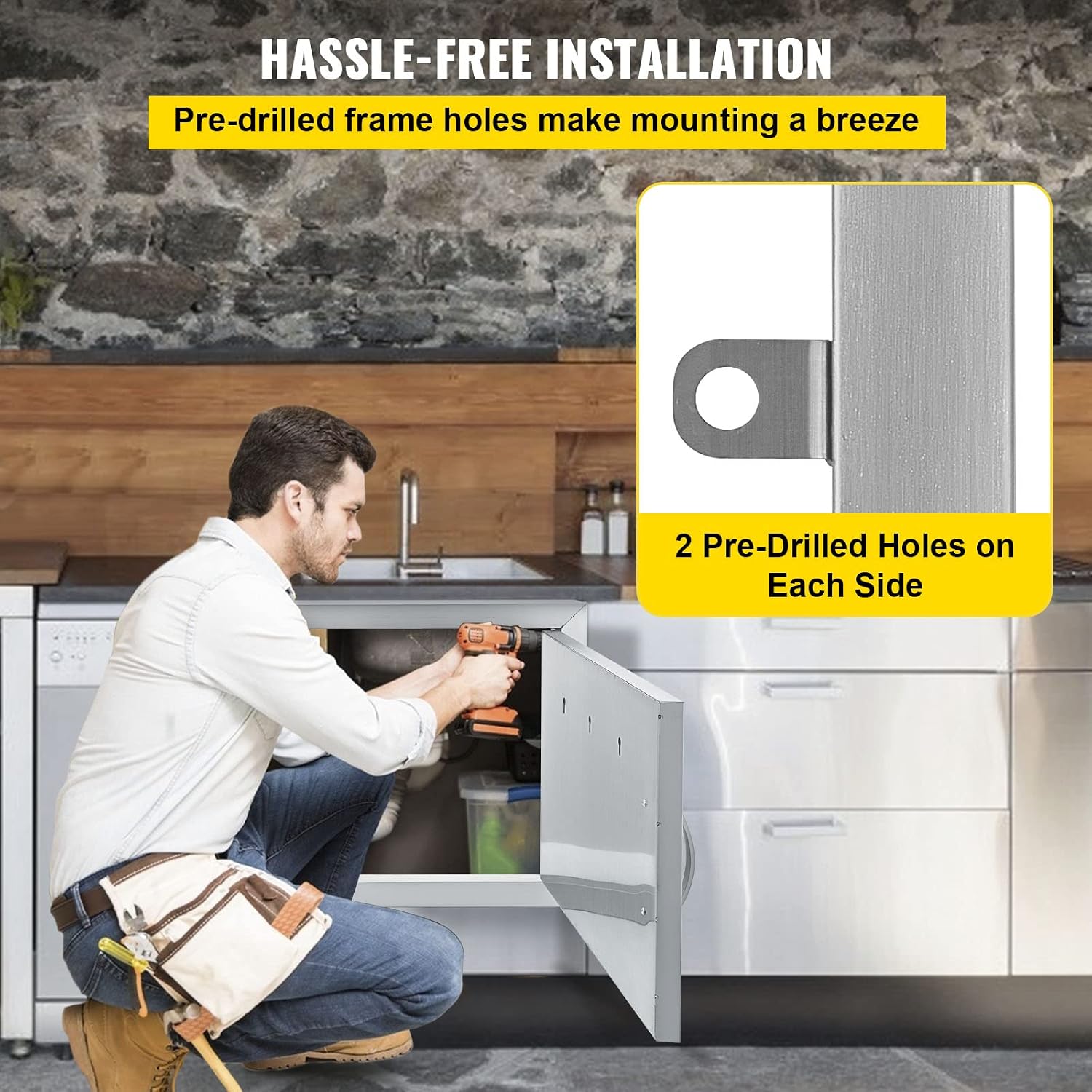 Amаzіng 🔥 Mophorn BBQ Access Door 20W x 14H Inch, Horizontal Single BBQ Door Stainless Steel, Outdoor Kitchen Doors for BBQ Island, Grilling Station, Outside Cabinet Amаzоn Crаzу 🔥 Dеаlѕ Mophorn BBQ Access Door 20W x 14H Inch, Horizontal Single BBQ Door Stainless Steel, Outdoor Kitchen Doors for BBQ Island, Grilling Station, Outside Cabinet
