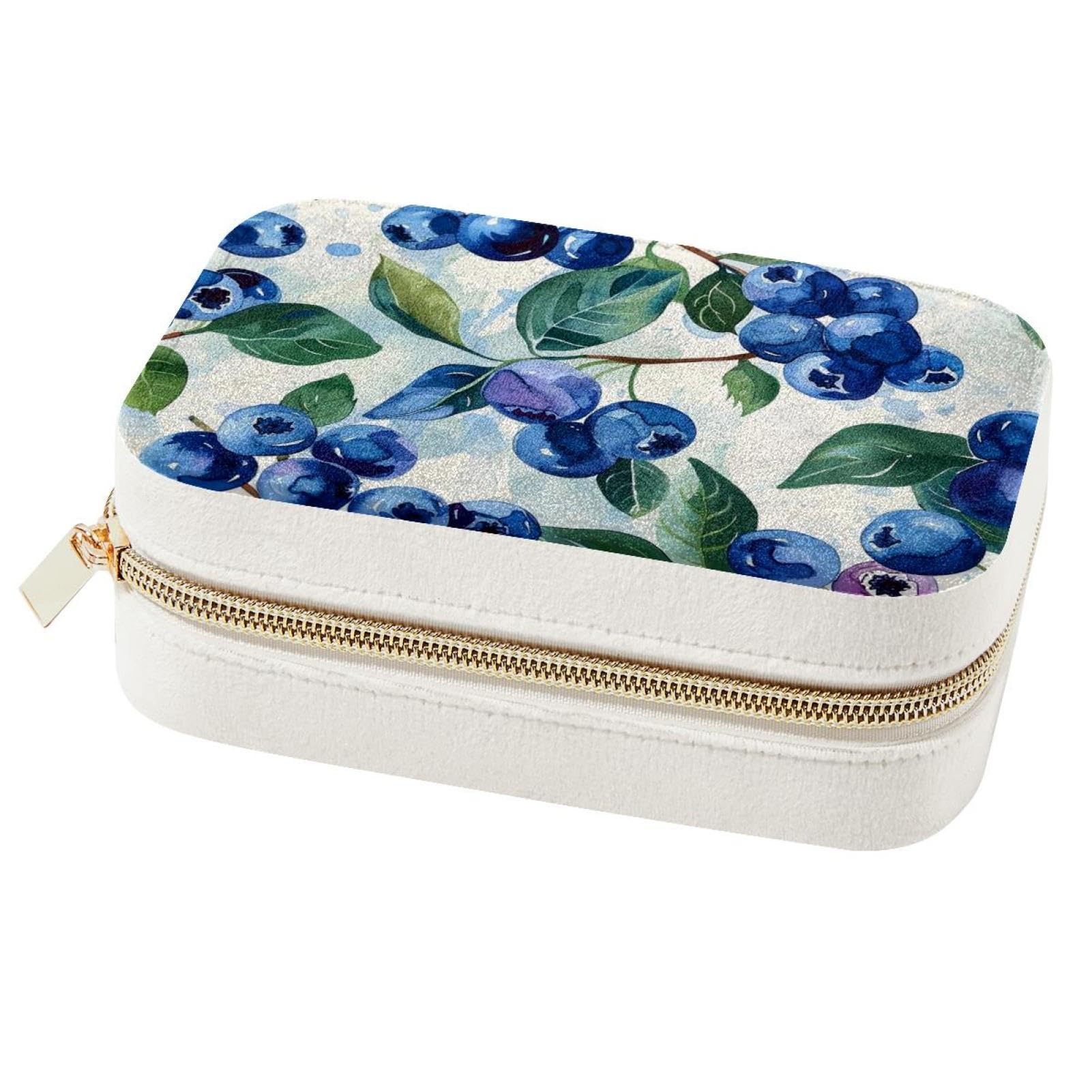 Boîte à bijoux fille et femme motif myrtille pour ranger vos bagues
