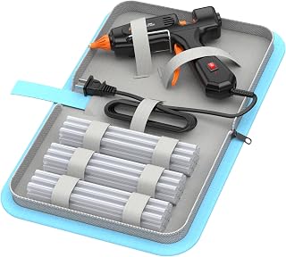 IZIO100W Hot Glue Gun Kit, Fast Heating for DIY Crafts Home Repair, Includes 21 Glue Sticks, Anti-Scald Nozzle, Pouch