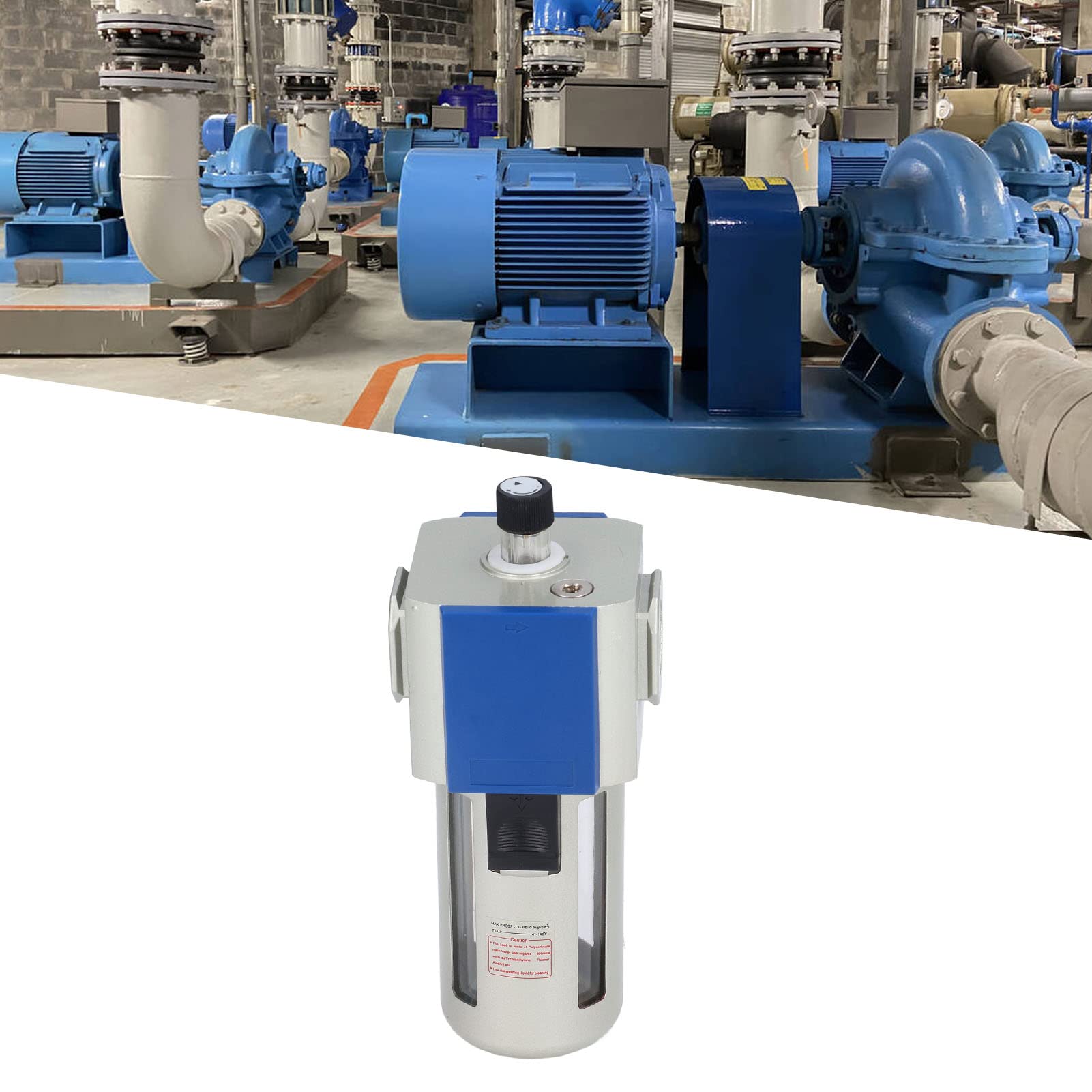 LUBRICATORE ARIA LUBRICATORE Filtro pneumatico Separatore di olio di grande capacità di grande capacità 160cc di riempimento dell'olio con tecnologia di tenuta GAP per utensili (GL400-10)