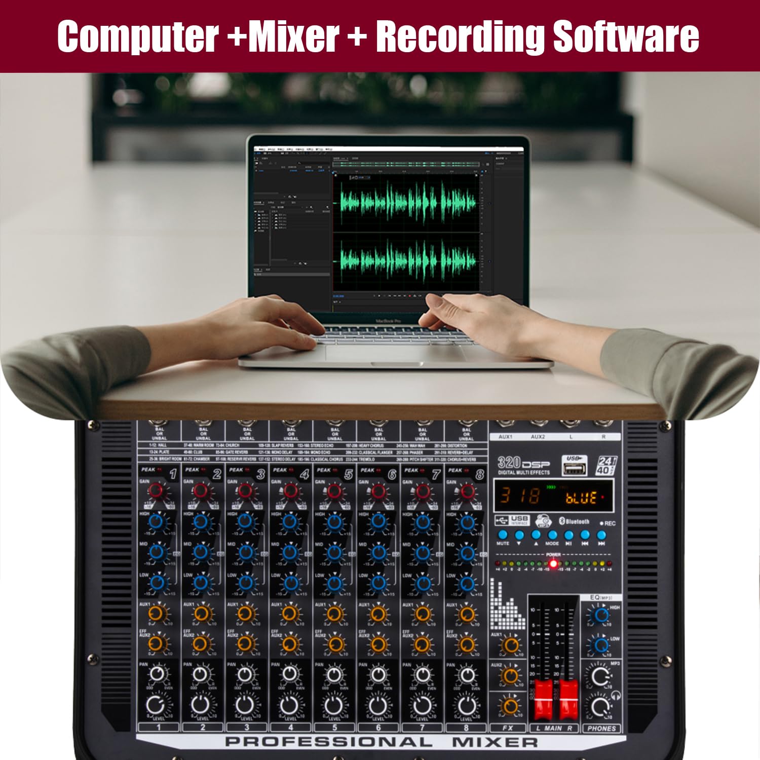Amazon.com: Mixers Audio 8 Channel Mixer Power Mixer