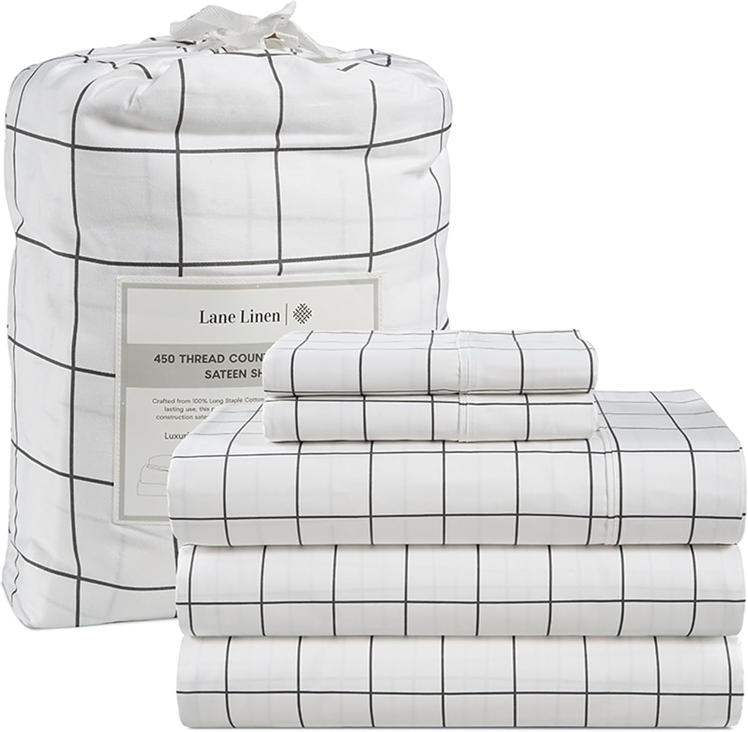 LANE LINEN Split King Sheets for Adjustable Bed 100