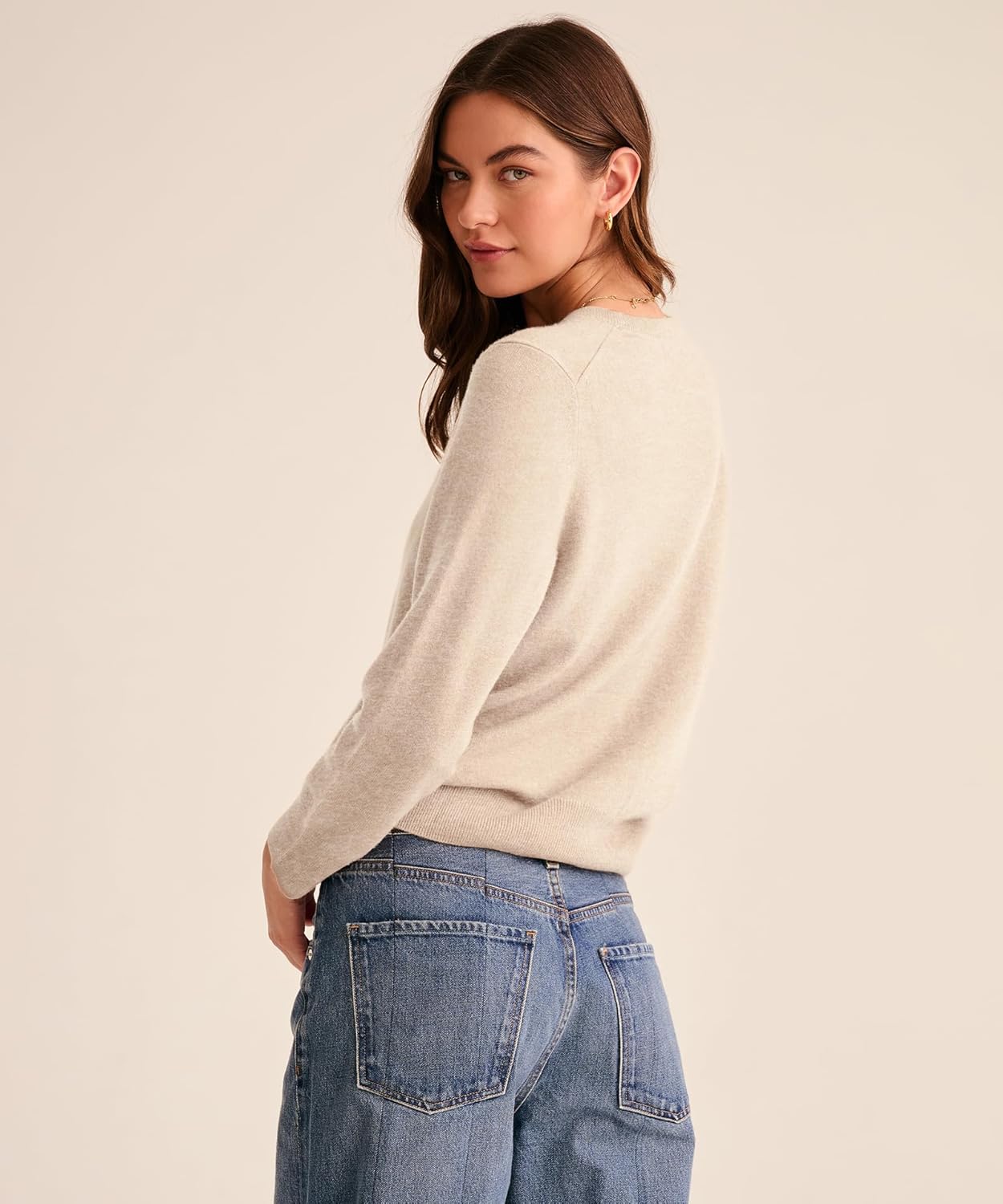 NAADAM Womens The Original Cashmere Crewneck Sweater - Image 3