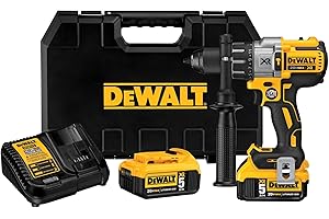 DEWALT 20V MAX XR Hammer Drill Kit, Brushless, 3-Speed, Cordless (DCD996P2)