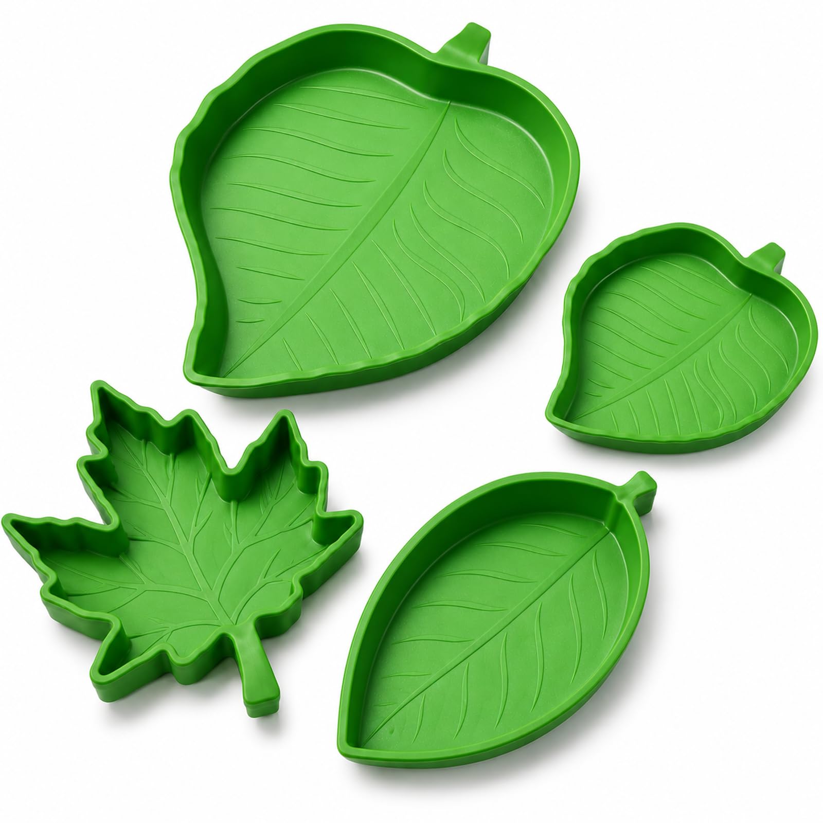 3PCS Reptile Water Bowl, Tortoise Water Dish for Aquarium (4PCS)