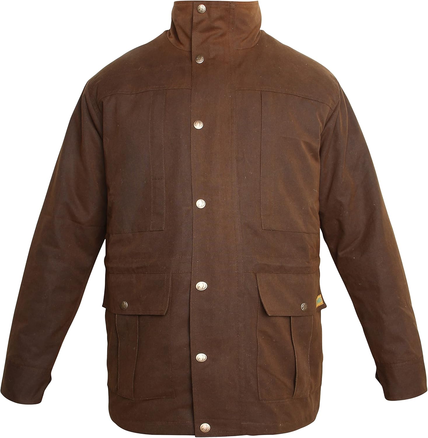 CHALLENGER L Mens Oilskin Western Australian Waterproof Duster Medium-Length Coat 23105BZ-L