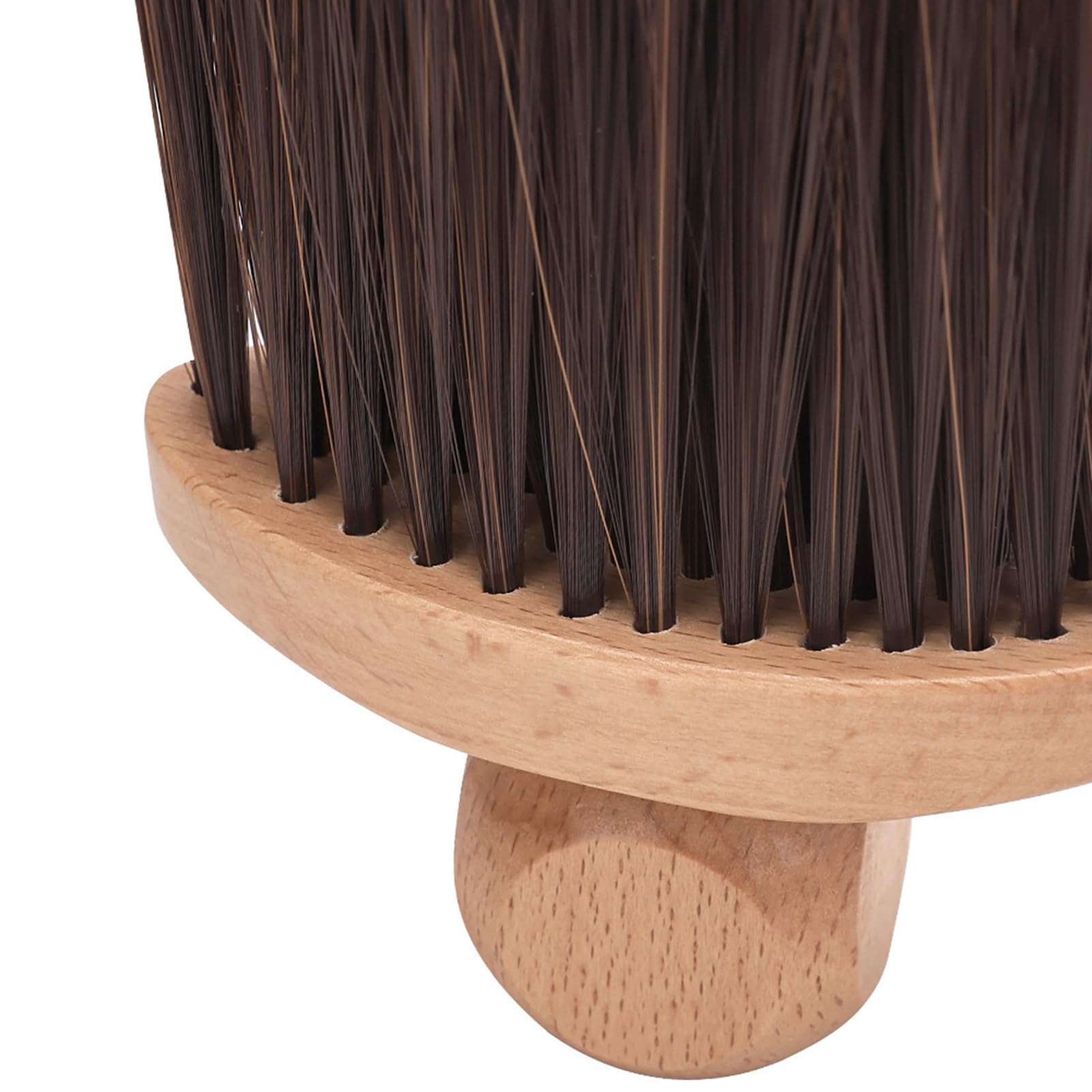 Spazzola per collo da, con setole morbide, spazzola per spolverare i capelli con manico in legno, per barbieri, saloni di bellezza, case residenziali, appartamenti, parrucchieri, uomini