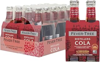 Fever-Tree Distillers Cola Premium Mixer - Natural Ingredients, No Artificial Sweeteners - 24x 200ml Bottles for Cocktails & Mocktails