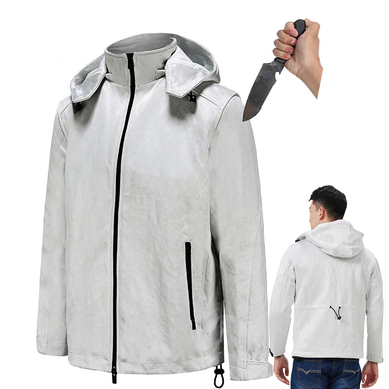 Chaqueta AntipuñAladas, Chaqueta AntiperforacióN para Hombre, ProteccióN De 5 Niveles, ProteccióN De Alto Rendimiento para La Seguridad Personal, para PolicíAs Y Personal De Seguridad. L