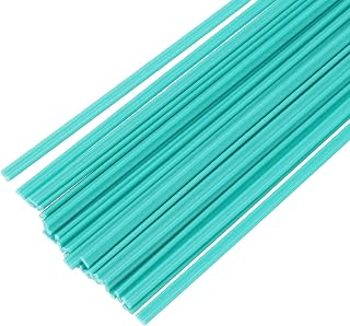 MECCANIXITY 50pcs 8 Inch Plastic Welding Rods PVC Welding Strips Welder Rods for Plastic Welder, Car Bumper, Kayak Repair, Green