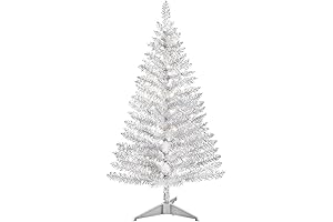 Artificial Halloween Christmas Tree 4 Ft Silver Mini Table Top Christmas Tree...