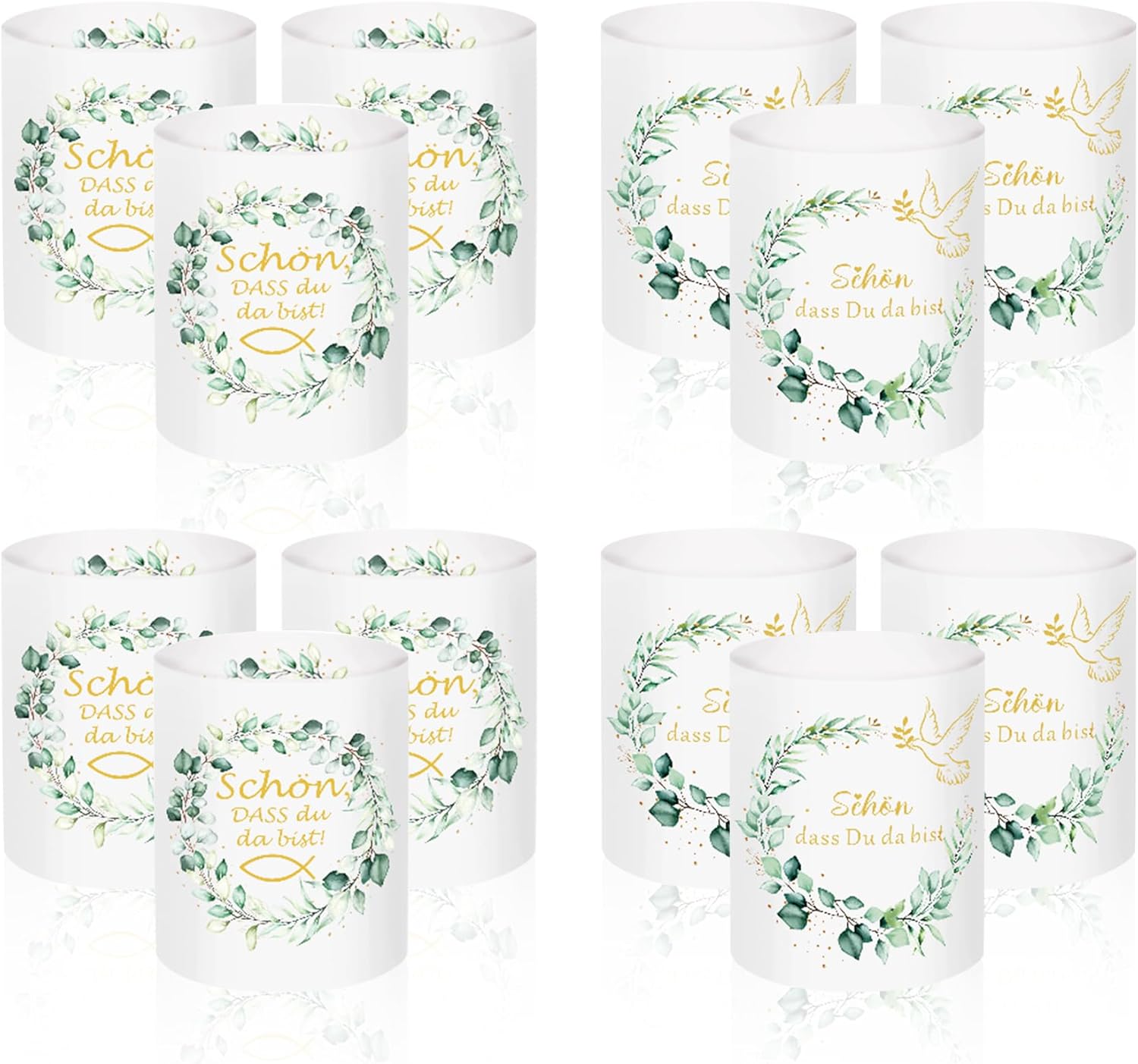 Pack of 12 Lantern Table Light Decoration Communion Confirmation Lantern Fish Table Decoration Beautiful That You Are Lantern Communion Christening Confirmation First Communion Decoration Boy Girl