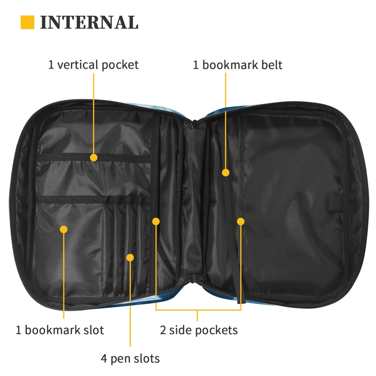 Dajingkj Funda de Biblia con cremallera para hombres y mujeres, grande, para libro de la Biblia, libro de la iglesia, bolsas con asa, Jefe del éxito, One size