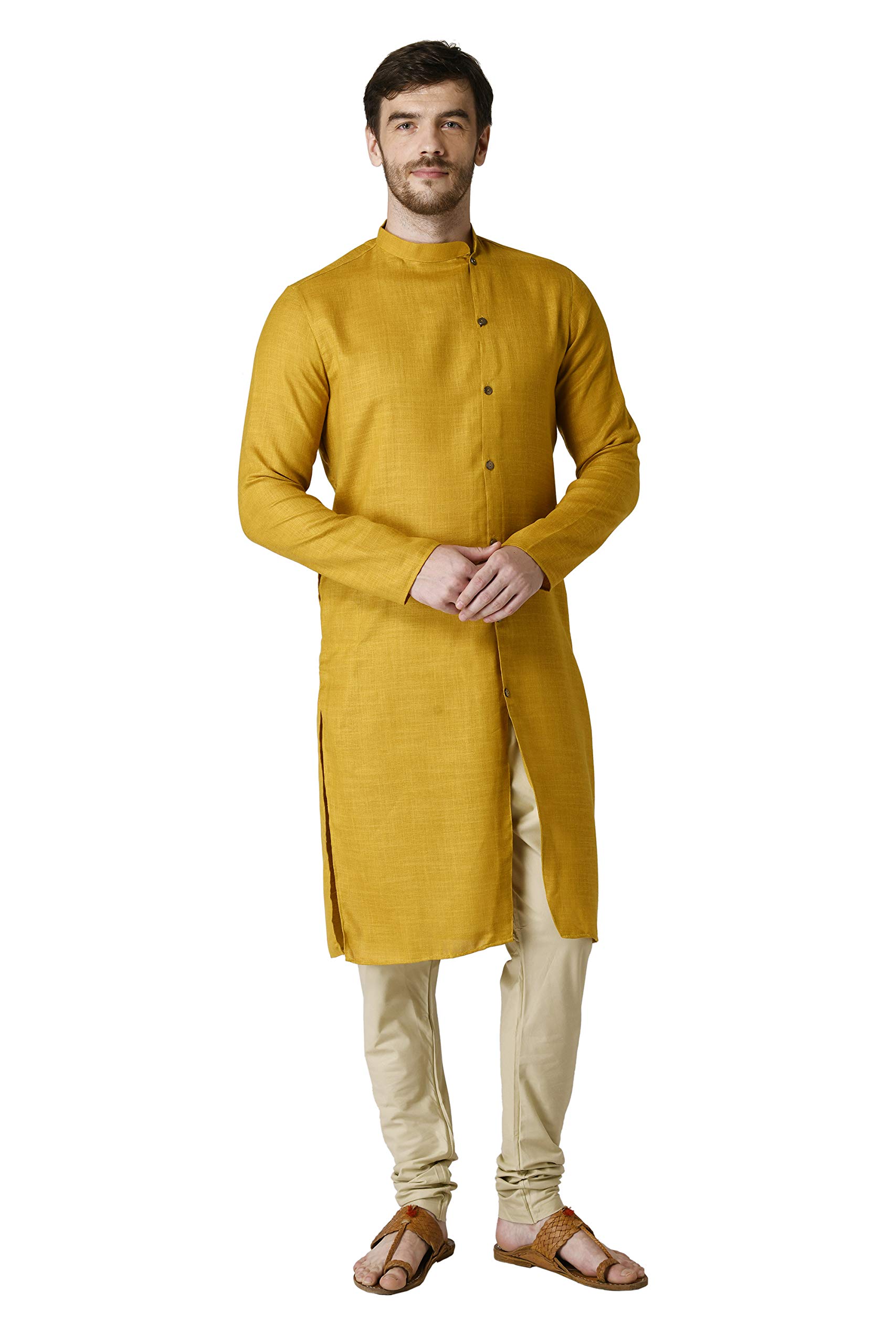 tabard Cotton Full Sleeve Regular Plain Kurta for Men-picture-54