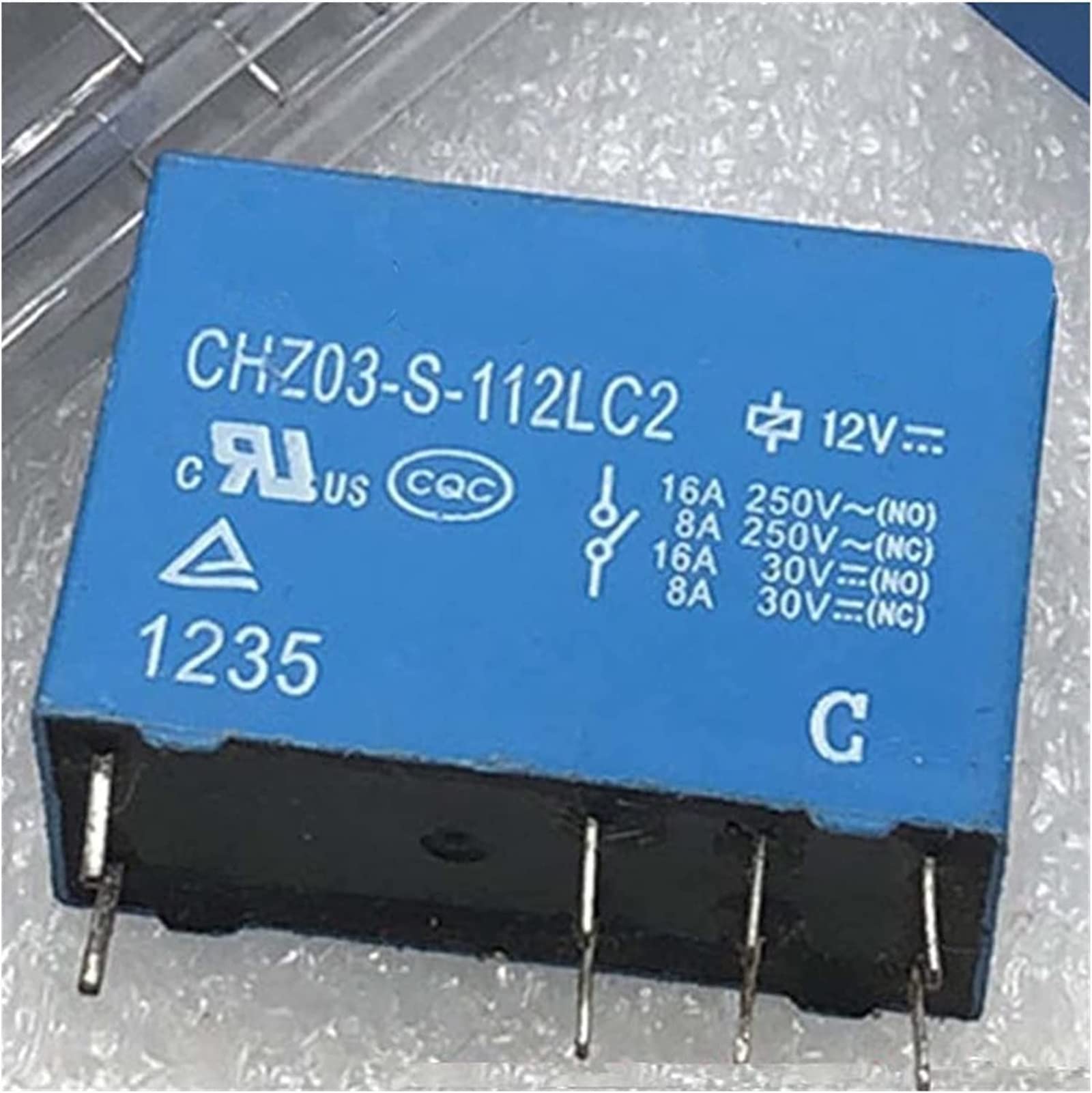 FIDEMM Relé 1 PCS CHZ03-S-112LC2 12V Relé 8 Pines Contactos