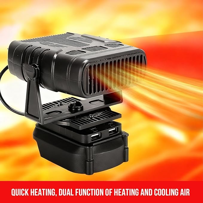 Calefactor Eléctrico Portátil 200W con Temperatura Ajustable miniatura 8