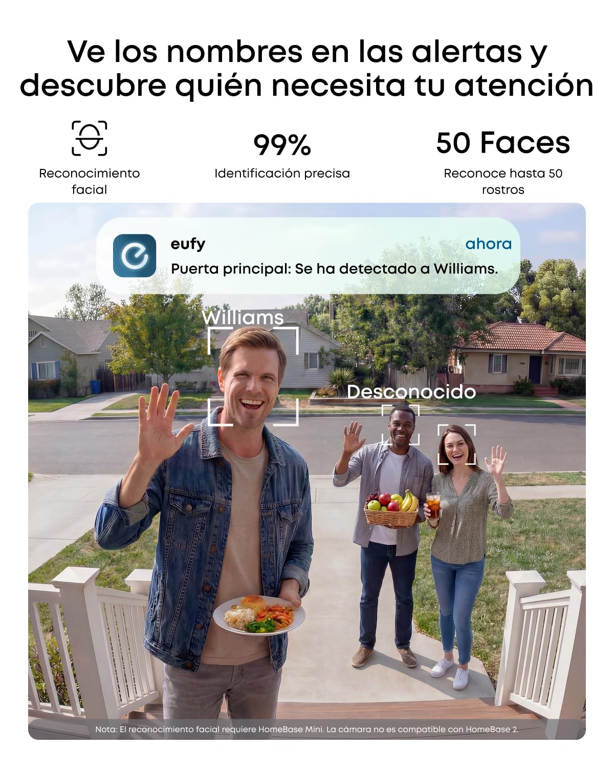 eufy Security eufyCam C37 Cámara Vigilancia WiFi Exterior 2K, Seguimiento IA 360° Giro e Inclinación, Panel Solar Flexible con batería 6700mAh, Reconocimiento Facial, Visión Nocturna en Color