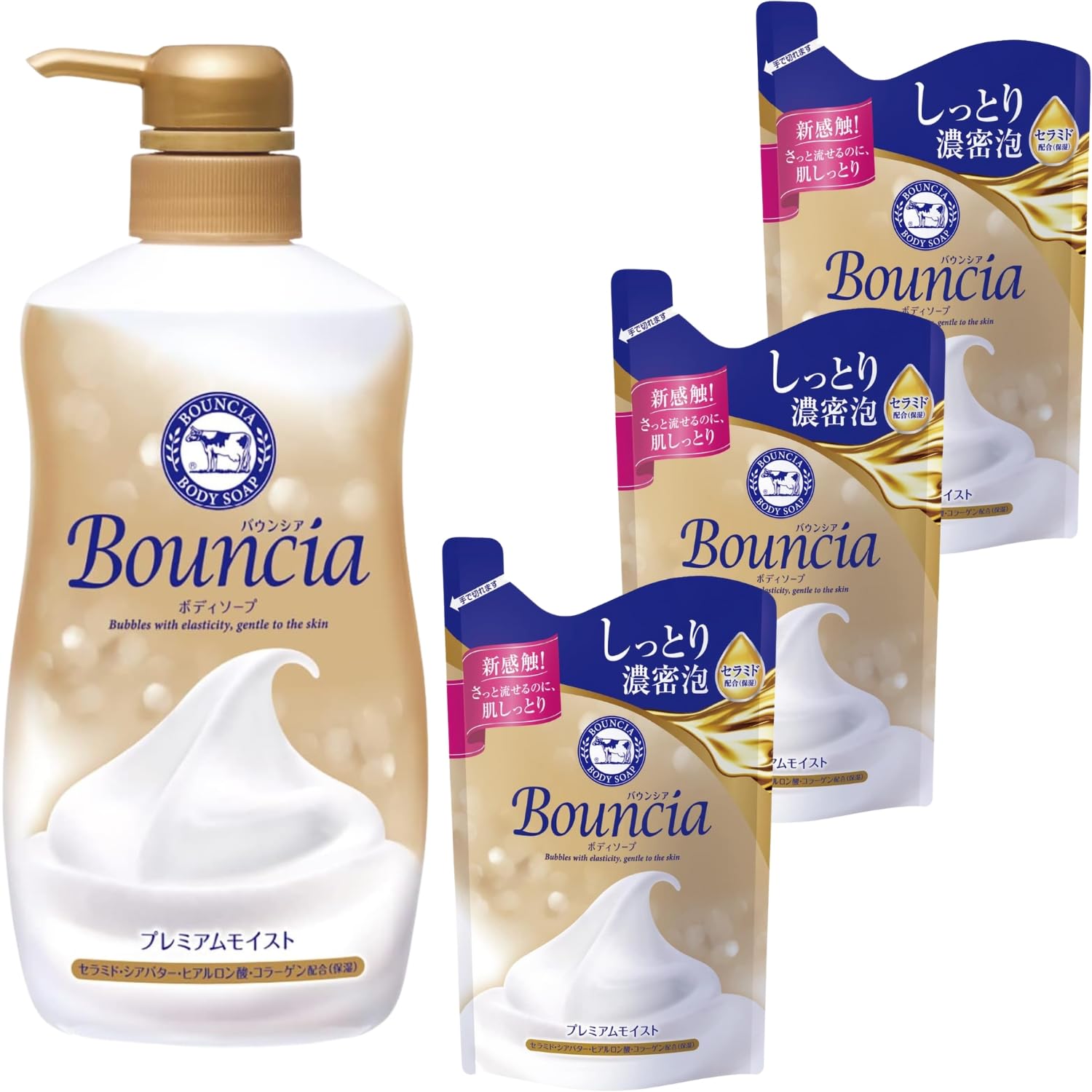 Amazon | バウンシア ボディソープ プレミアムモイスト ポンプ 460ml 1