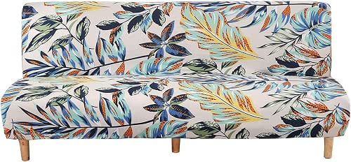 WOMACO Printed Futon Cover Stretch Sofa Bed Slipcovers Full Twin