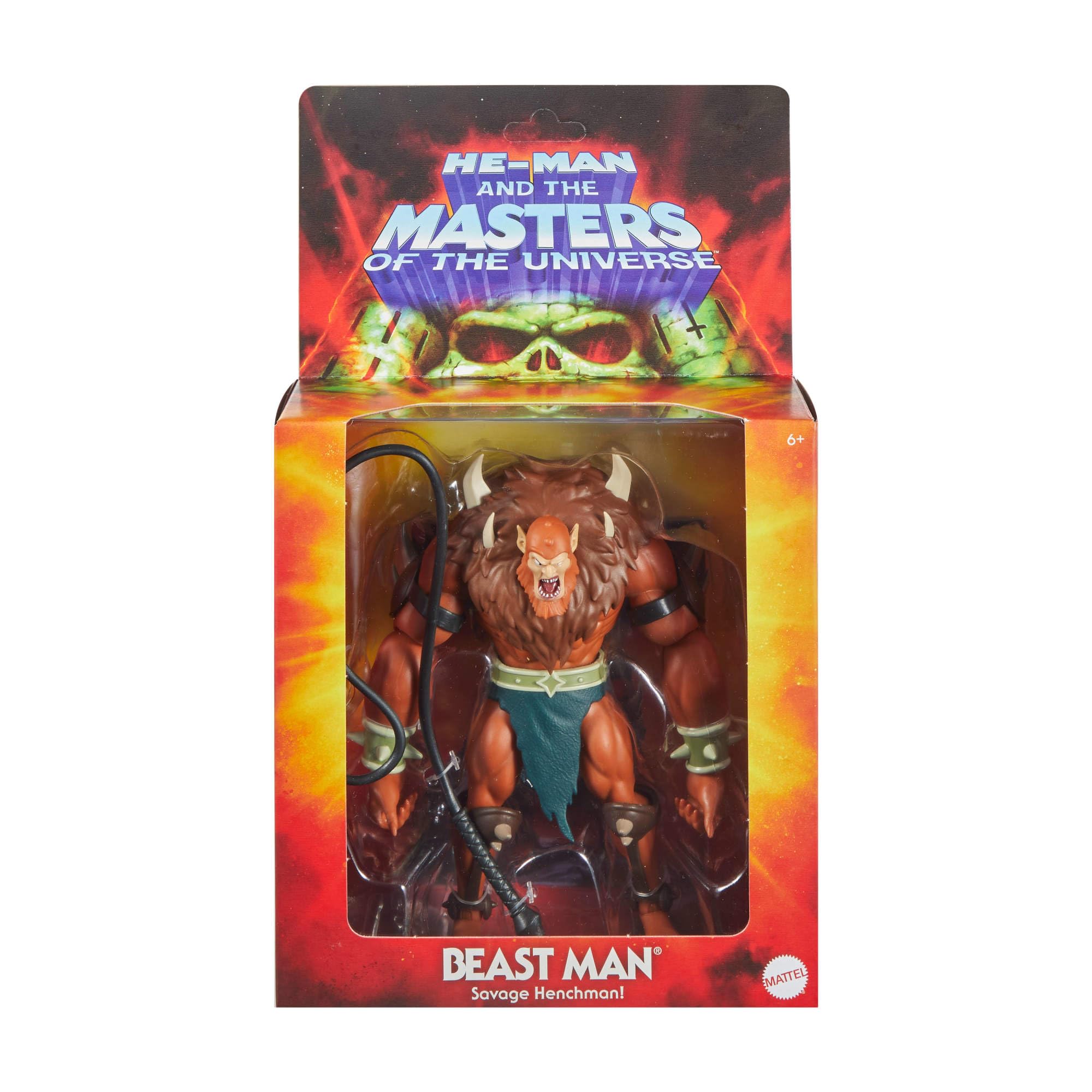 1980'lerin Masters of the Universe Origins çizgi dizisinden ilham alan ve ayrıntılı tasarıma sahip 14 cm'lik MOTU Origins Deluxe Beast Man Aksiyon Figürü, JHK09
