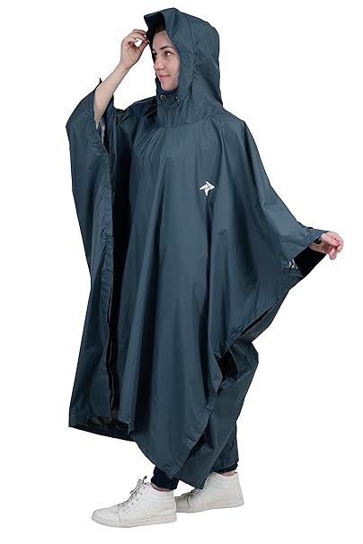 ROCKSPORT Unisex Outdoor Rain Poncho for Adult,Multi Use, Waterproof, Lightweight, Reusable & Packable, One Size Fits Most