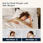 Pacific Coast Bed Pillow, Hotel Collection Goose Feather and Down Firm Pillow for Sleeping, 3-Chamber Design, Soft and Supportive (King (Pack of 2))