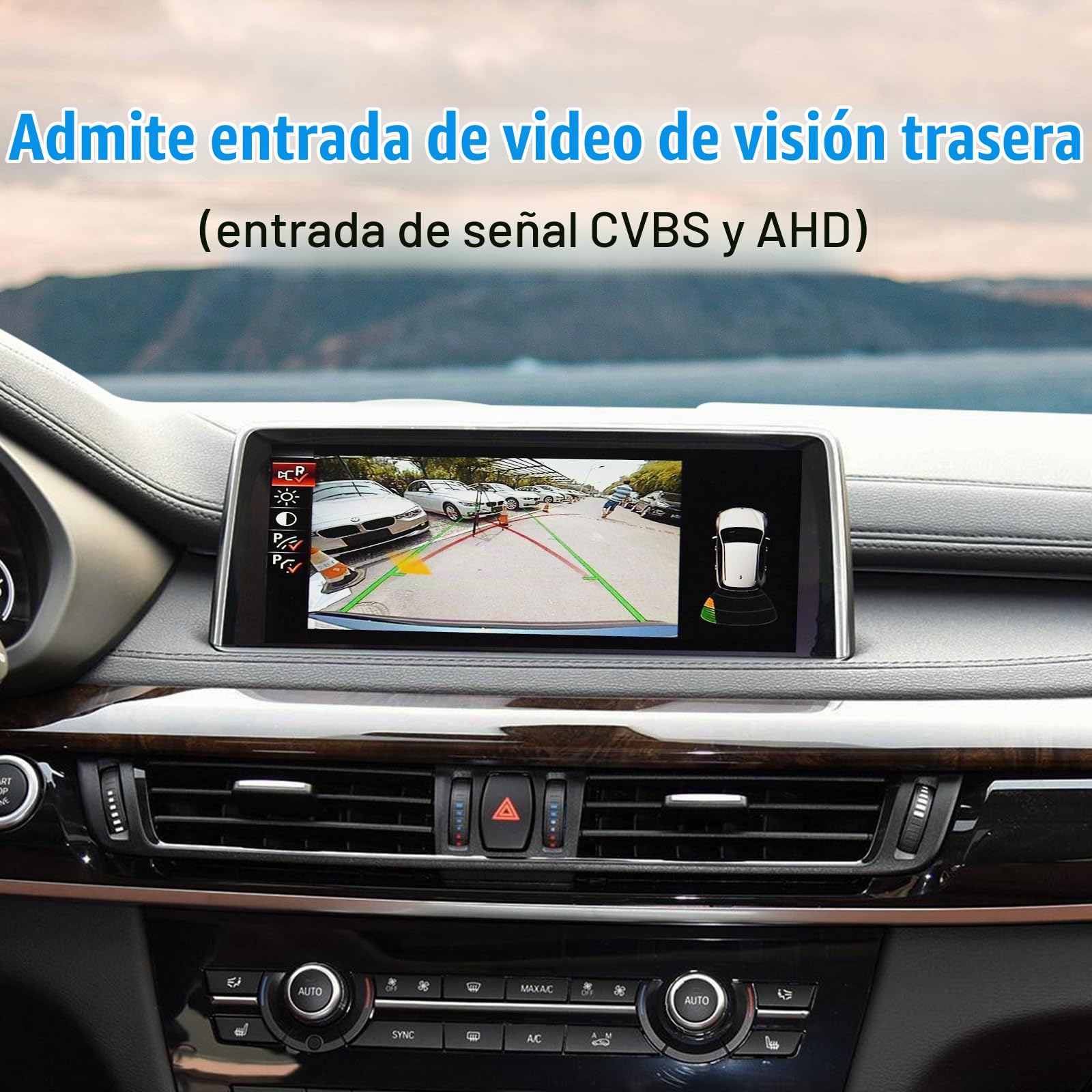 Módulo CarPlay Inalámbrico Android Auto para BMW Sistema NBT Serie 1 2 3 4 5 6 7 X1 X3 X4 X5 X6 2012-2016 I Kit de Conversión Compatible con Mirrorlink y Funciones de Fábrica
