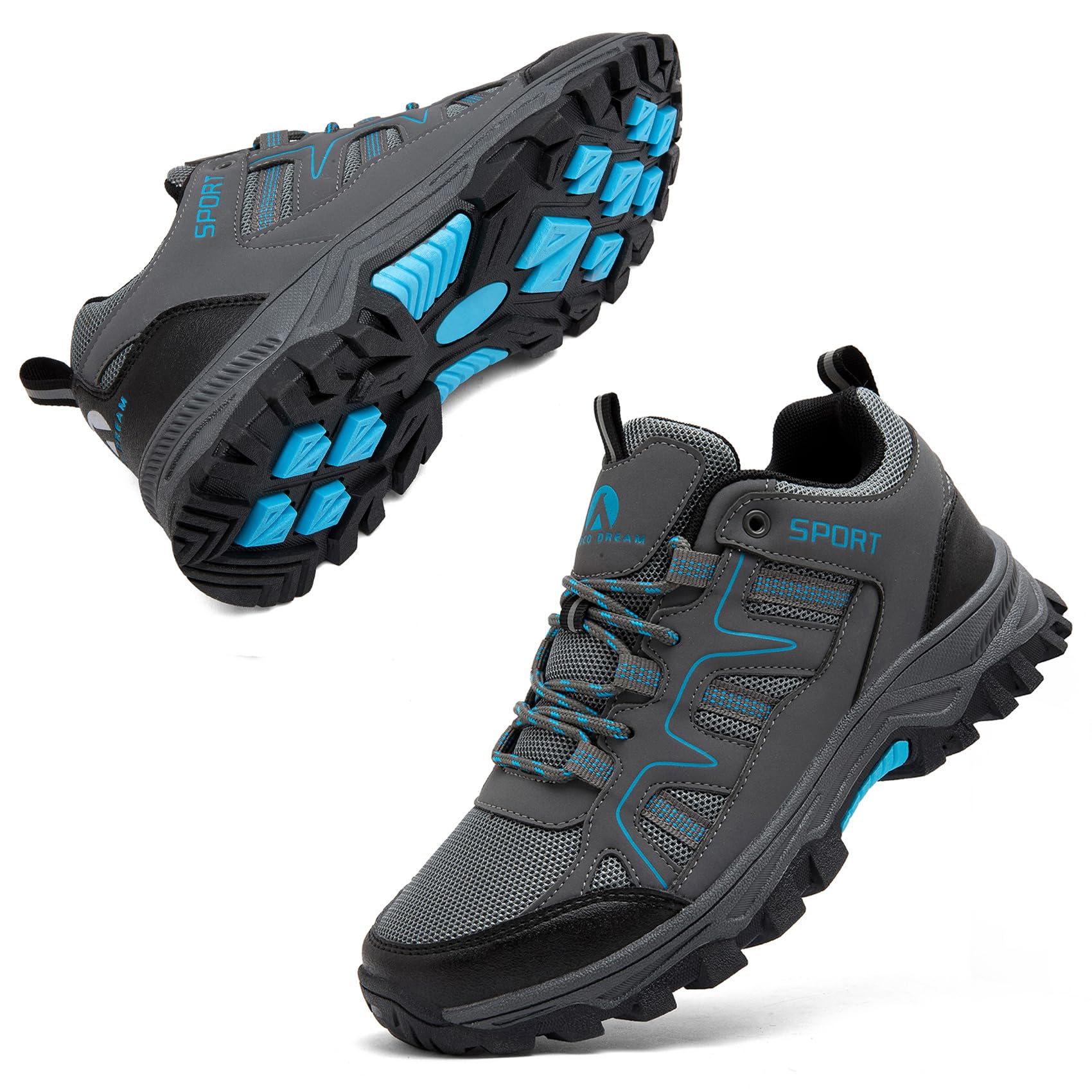 Zapatillas de Senderismo para Hombre Zapatillas de Trekking Transpirable Antideslizante Zapatos de Montaña