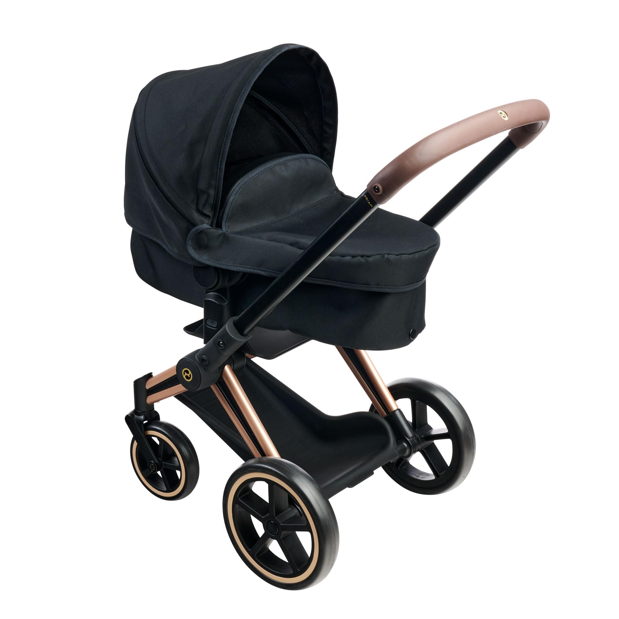 Corolle - 9000141870 - Wózek dziecięcy 3 w 1 Cybex, czarny, akcesoria, dla ośmiornic 36 i 42 cm, od 3 lat