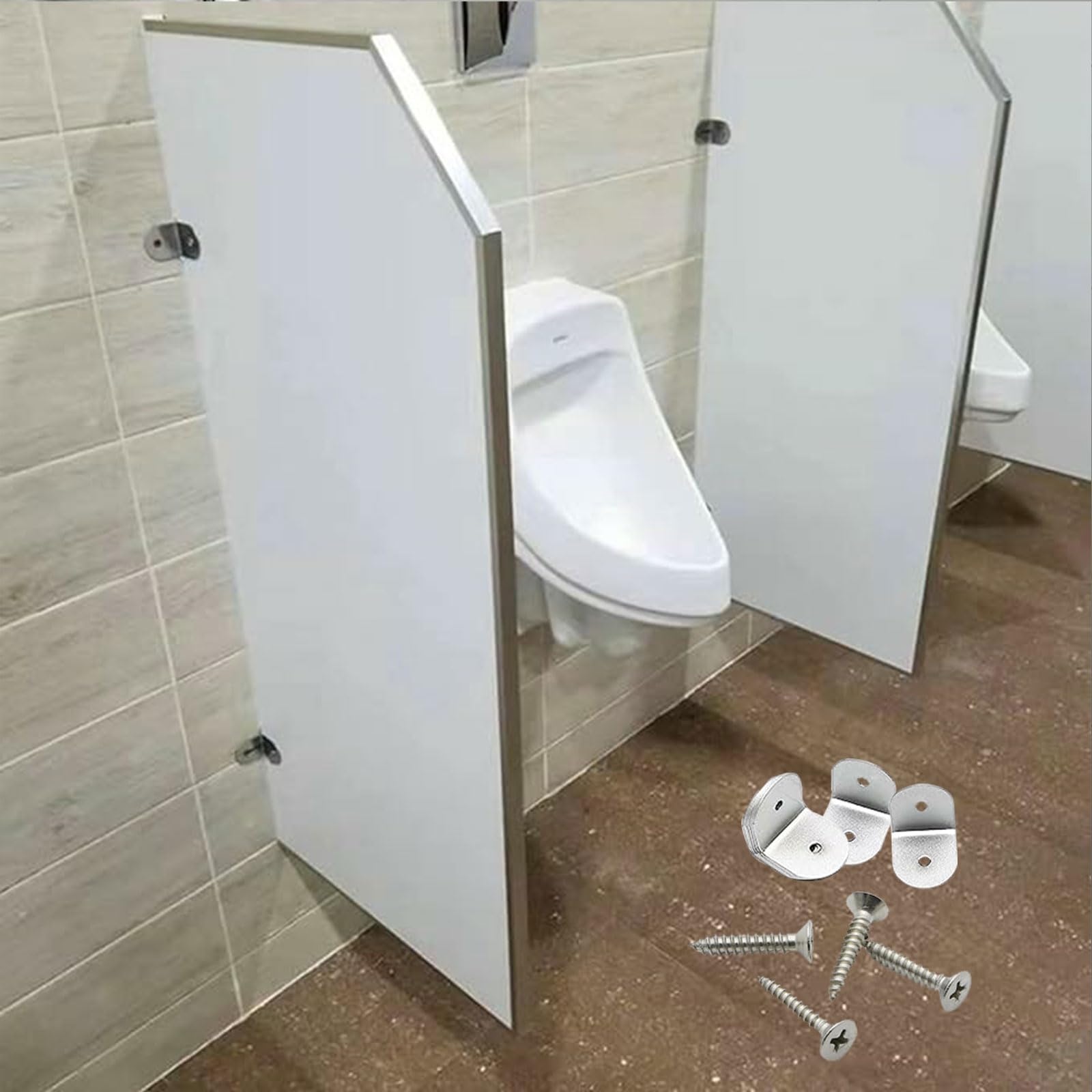 Divisorio a Parete per orinatoi - Parete divisoria Resistente per bagni scolastici e pubblici - Migliora la Privacy e l'igiene in Aree ad Alta frequentazione