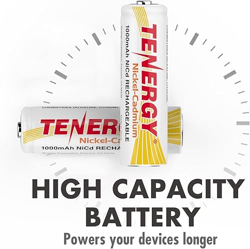 Miniatura 3 de Tenergy Batería NiCd AA 1000mAh 90300 12 unidades  Blanco 12