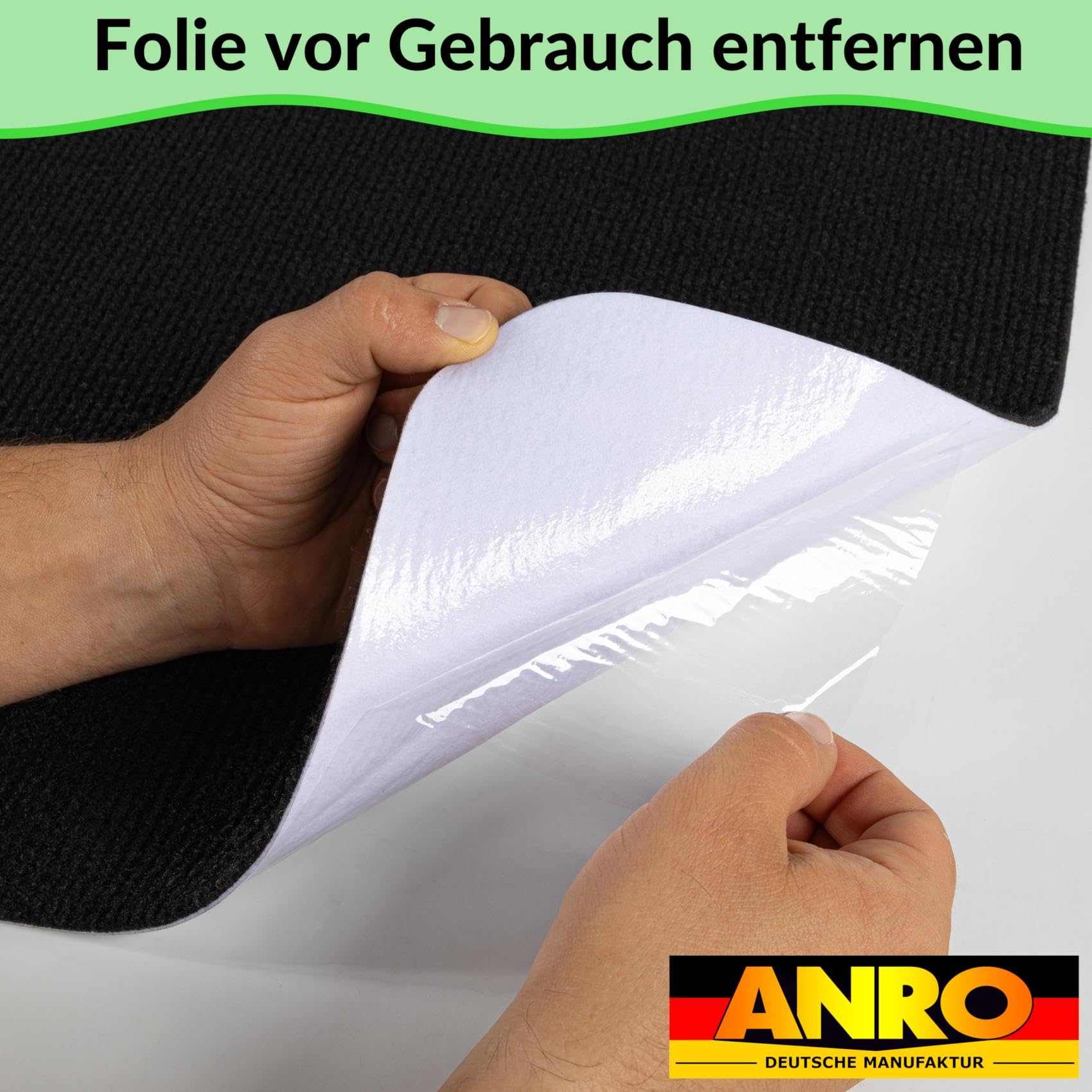 Nemesis Tapis de protection de sol pour chaise de bureau - Antidérapant - Pour parquet et sols durs - Rond - 120 cm - Noir